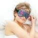Vintage Neon Rainbow Tie Dye Sleep Mask for Women | Adjustable Eye Shades with Elastic Strap | Best Sleep Accessories - Buy Online on GoSupps.com