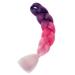 Gairyan Jumbo Braids Extensions 100g - 60cm Ombre Synthetic Braiding Hair for Box & Crochet Braid - Purple Rose Red & Pink - 1 Piece Afro Hair - Buy Online on GoSupps.com