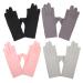Housoutil 4 Pairs nail UV gloves nail gel Nylon Nail supplies breathable thin section Anti-UV summer sun protection gloves nail protection nail art accessory Accessories gel