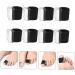 4 Pairs Toe Separator Spacers for Men & Women - Ingrown Toenail Protection | Bunion Relief | Reusable & Straightening - Sebs Black, 2.5x2cm - Buy Online on GoSupps.com