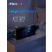 Mesqool Digital Projection Alarm Clocks for Bedrooms Large LED Display 180° Rotatable Projector 5 Level Dimmer USB - Blue Digits & Blue Projection - Buy Online on GoSupps.com