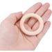 50 Unfinished Natural Wood Rings - 50mm DIY Craft Accessories for Jewelry Bracelets & Garlands - Buy Online on GoSupps.com