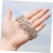 Ultechnovo Women's Rhinestone Wedding Tennis Bracelet - 2-Stone Whitewash Pearl Cuff - Fine Silver Wristband 6.5*3cm - Buy Online on GoSupps.com