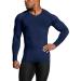 TSLA Men's Thermal V-Neck Long Sleeve Compression Shirt - Navy | Small - Buy Online on GoSupps.com