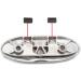 YUSOVE 4-1/2 Flip-up Dock Cleat - Marine Grade 316 Stainless Steel - Set of 4 Cleats with Back Plate and Fastener Pack - Buy Online on GoSupps.com