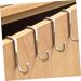 BELLIFFY 6pcs Kitchen Sundries Hooks Purse Wall Hook Overdoor Stainless Steel Cabinet Door Hanger 7.5X6.5CM Silver - Buy Online on GoSupps.com