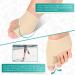 VINGVO Gel Bunion Corrector Toe Straightener - 1 Pair Set for Hallux Valgus Pain Relief - Silicone Separators & Pad - Fleshcolor - Buy Online on GoSupps.com