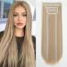 YDDM Hair Extensions Clip in Extensions smooth hair extension with clips full of heads like real hair hair exension clips cheap clip extensions synthetic hair part for women (24-inch 4pcs) 24 inch-Straight 24AH613#