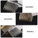 Lurrose 2Pcs French Twist Comb - Alloy Metal Hair Clips for Bridal Wedding - Elegant Women's Hair Accessories for International Shipping - Buy Online on GoSupps.com