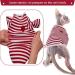 Hairless Cat Summer T-Shirts - Soft Breathable & Skin-Friendly Cotton Clothing for Sphynx Cornish Rex & Devon Rex - XS Red - Buy Online on GoSupps.com