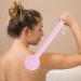 2Pcs 14in Back Scrubber Shower Brush for Body - Pink, Comfy Bristles, Wet/Dry Brushing - Buy Online on GoSupps.com