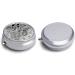 Travel Pill Box | 3 Compartment Portable Pill Organizer | Small Round Medicine Case with Water Drops Design - Buy Online on GoSupps.com