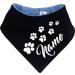 Personalized Both-Sided Multicolor Dog Turning Cloth - Light Blue & Navy - Fits Neck Circumference 36-44 cm | Perfect for Your Pet - Buy Online on GoSupps.com