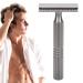 Buy Professional Men's Alloy Retro Razor | Classic Portable Ergonomic Safety Razor - Washable & Blade-Free - Buy Online on GoSupps.com