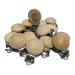 20pcs/lot Metal Wooden Pacifier Clips Solid Color Round Cute Soother Clasps Suspender Holders Clip DIY Wood Pacifier Chain Accessories (3cm 20pcs)