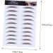 Hemoton 4pcs Eyebrow Stickers Brow Stickers Eyes Transfer Stickers Water Transfer Paper with Soy Ink Modify - Buy Online on GoSupps.com