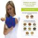 Nature Creation Microwave Heating Pad for Knee & Joints - Hot/Cold Pack for Aching Knees & Joint Pain - Reusable & Portable - Blue Marble - Buy Online on GoSupps.com