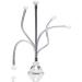Fancii Chrome Gooseneck Attachment with Locking Suction Cup  For Luna  Mira and Maya LED Mirror Series (Mirror Not Included)