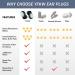 Reusable Noise Reduction Ear Plugs for Sleeping, Studying, Travel - Waterproof, Ideal for Side Sleepers - 6 Silicone Ear Tips - Green - Buy Online on GoSupps.com
