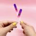 Bona Fide Beauty Czech Glass Nail File Set with Cuticle Trimmer - Violet/Magenta - Buy Online on GoSupps.com