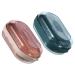 GAXIRE 2pcs Box Soap Box Portable Soap Dish Toilet Soap Holder Soap Dish with Cover Bar Soap Holder for Shower Kitchen Soap Holder Soap Dish with Lid Trays Toiletries Household Pp Travel