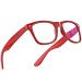 Abejojo reading glasses for women blue light-blocking computer reading glasses in oversize with spring hinge for men glare protection anti-overrunging of the eyes UV protection red 3.5 diopters