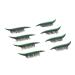 minkissy 4 Pairs False Eyelashes Eye Makeup Sticker Eye Liners Strip Stickers Shiny Eyeliner Stickers 3d False Eyelashes Reusable Eyelash Stickers Miss Double Eyelid Sticker Plastic Moment 4x1.5cm Green