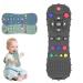 Baby Chew Teething Game Silicone Teething Sticks Toys for Babies Remote Control Shape Teethers Toys Set Baby Teethers Chew Toys Baby Teething Toys black