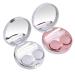 Exbrith 2 pieces mini contact lens box contact lens container with mirror contact lenses storage reusable for travel at home comfortable in bags bags drawers