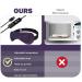 Heated Eye Mask for Dry Eyes - USB Electric with Temperature Timer Remote | Relieve Stye, Blepharitis, MGD | Purple - Buy Online on GoSupps.com