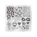 VNC Nail Stamping Plates Set - 12pcs Nail Plates, 1 Stamper, 1 Scraper, Storage Bag | Nail Art Template Image Plate Stencil Nails Tool Set - Buy Online on GoSupps.com