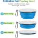 Buy Pawaboo Foldable Dog Bowl - Set of 2 1000ml Travel Bowls for Dogs | Eco-Friendly & Portable Dog Water Bowls - Buy Online on GoSupps.com