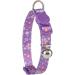 YUDOTE Cat Collars Pack of 2 Colorful Printed Basic Strong Girls Cat Collar Quick Release with Removeable Bell Pink Purple 19-28cm (Pakc of 2) Pink+Purple - Buy Online on GoSupps.com