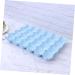 BUGUUYO Box Egg Holder Organizer Refrigerator Egg Holder Egg Container Household Egg Tray Blue 29*19CM - Buy Online on GoSupps.com