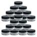 Beauticom (Quantity: 20 Pieces) 10G/10ML Round Clear Jars with Black Lids for Lotion Creams Toners Lip Balms Makeup Samples - BPA Free