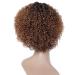 Short Ombre Kinky Curly Wig for Black Women - Glueless Human Hair Wig with Bangs - Buy Online on GoSupps.com