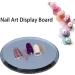Luroze Nail Art Pallets & Mirrors - 7.1cm Color Mixing Glass Display Tools for Women & Girls | Black Makeup Plates & Photography Props - Buy Online on GoSupps.com