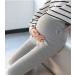 Winter Velvet Maternity Leggings - Warm Pregnancy Pants for Women - L Light Gray - Buy Online on GoSupps.com