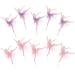 10 PCS Ballerina Girls Cupcake Topper Ballet Cake Topper Birthday Cake Topper Pink Purple Tutu Girl for Dancing Princess Birthday Party Birthday Party Cake Decoration Studio Photo Prop