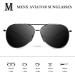 MXNX Aviator Sunglasses Polarized UV Protection Lightweight for Men and Women - Grey/Black - Buy Online on GoSupps.com