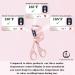 USB Rechargeable Heated Eyelash Curler - 3 Heating Modes & Temperature Display for Long-Lasting Curls - Quick Heating Electric Eyelash Curler (Pink - Buy Online on GoSupps.com