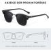 GLAPEAME Polarized Sunglasses for Men & Women - Retro UV400 Protection - Perfect for Outdoor Camping & Trips - Stylish Sand Black & Silver Frames - Buy Online on GoSupps.com