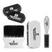 Gentlemen Republic Barber Essential Bundle 1   Brush  Beard Brush  Neck Duster and 1 Set of Grippers for Hair Styling  Grooming  Fading  and Barbershops   5 pcs Bundle