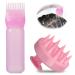 Lithyc 2er-Pack scalp Oil Applicator root ridge applicator bottle hairy-dyed volume bottle hair oil applicator hairy dyling-styling tool hair dyel bottle pink hair dyel bottle set