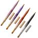 4 Piece Gradient Retractable Makeup Brush Set for Lips, Eyes, and Foundation - Dual End Travel Brush Tool with Cap - Buy Online on GoSupps.com