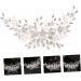 FRCOLOR Set of 2 Alloy Pearl Hair Comb Hair Accessories Bridal Veil Comb Pearl Jewellery Tiara Headwear for Bridal Headpiece Beads Manual Decorate Iron Wire - Buy Online on GoSupps.com