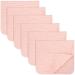 Comfy Cubs Muslin Spitting towels 6 set large 100% cotton hand washcloth 6 layers extra absorbent and soft (pointed 6-pack) rose pack of 6