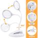 Table & Desk LED Magnifying Glass with Light and Stand - 5X 10X USB Magnifier Lamp for Close Work, Reading, Hobbies, Repair, Painting, Sewing - Buy Online on GoSupps.com