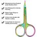 Professional Curved Stainless Steel Nail Scissors - Multi-Purpose Trimming and Cuticle Scissors for Manicure, Beard, Eyebrow - Premium Quality - Buy Online on GoSupps.com