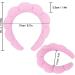 MapofBeauty 2 Pieces Spa Headband Women Fashion Puffy Head Wear Hair Accessory Sponge Soft Hairband (Black/Pink) - Buy Online on GoSupps.com